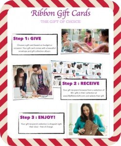 Ribbon Gift Cards$25.00 & upWhere To Buy