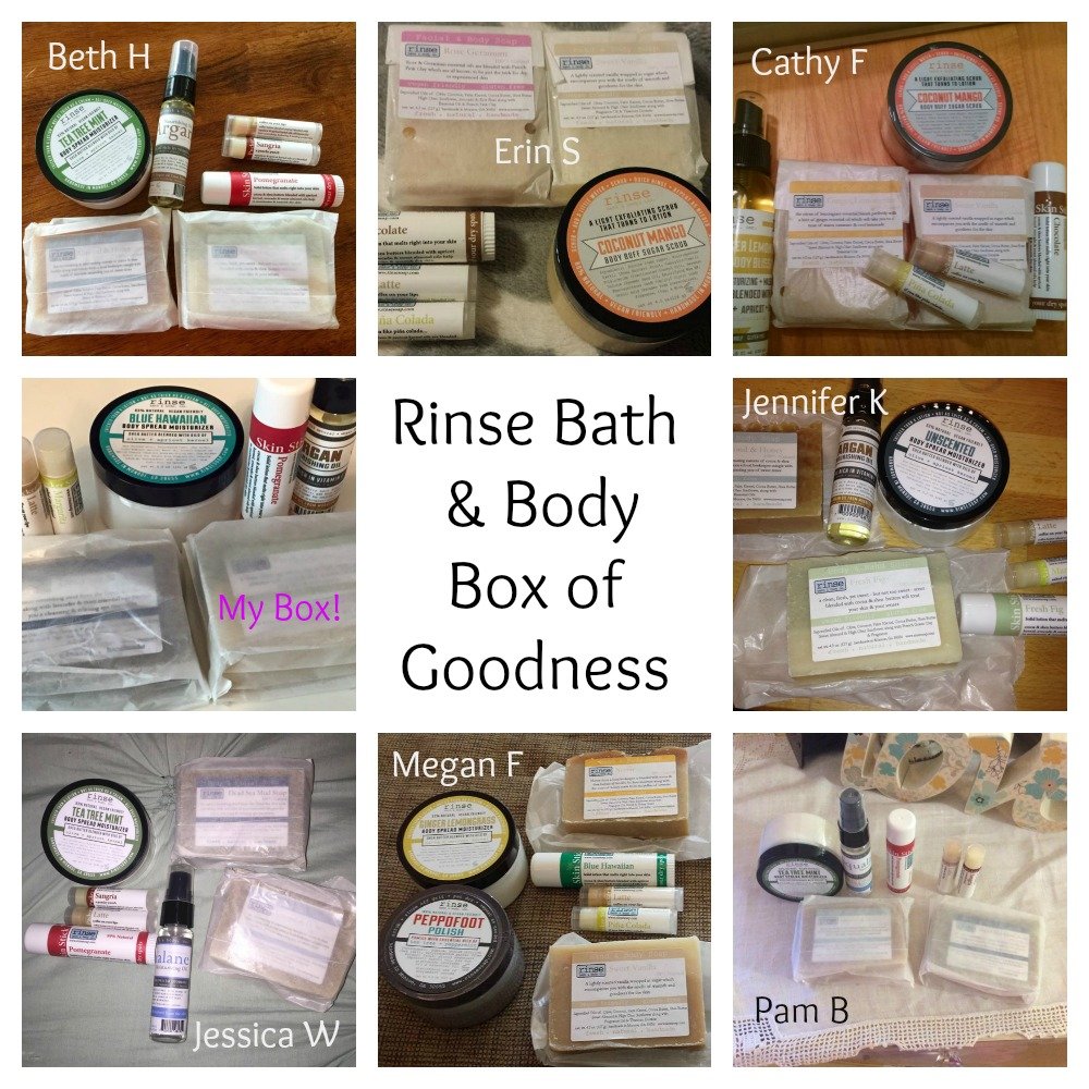 Rinse Box of Goodness collage