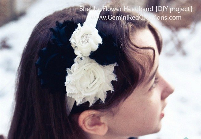 Shabby Flower Headband (13)