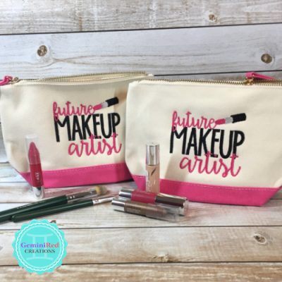 Future Makeup Artist Canvas Cosmetic Bag