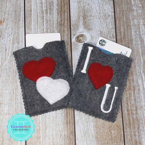 Two Hearts Gift Card Holder