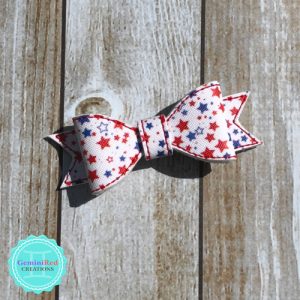 Patterned Bow Hair Clip