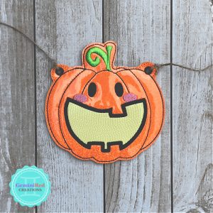 Halloween Pumpkin Banner Piece