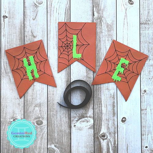 Halloween Spooky Spider Web Banner