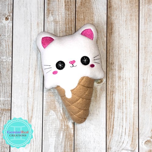 Ice Cream Marshmallow Cat