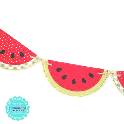 Watermelon Slice Banner Piece