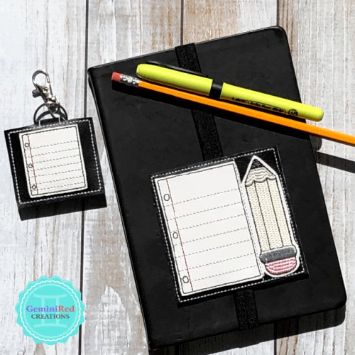 Notebook Paper & Pencil Planner Book Band
