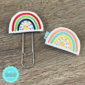 Boho Rainbow Feltie {Hair Clip | Badge Reel | Bookmark}