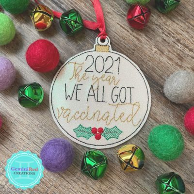 2021 Vaccinated Ornament