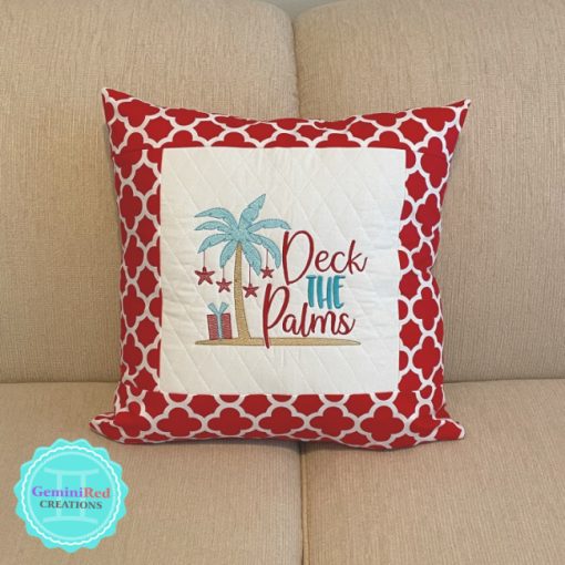 Deck the Palms Pillow Cover