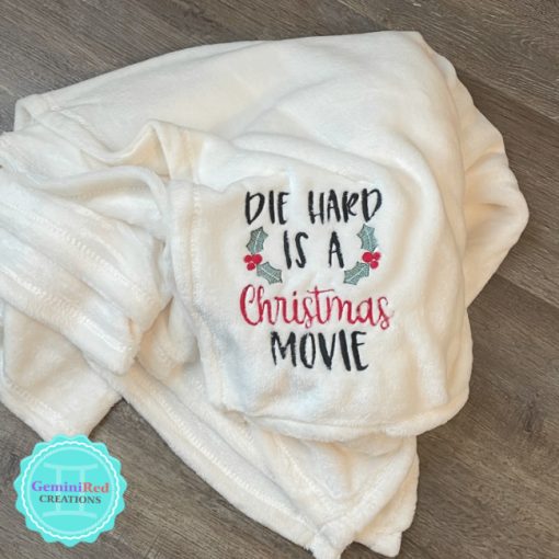 Die Hard is a Christmas Movie Fleece Blanket