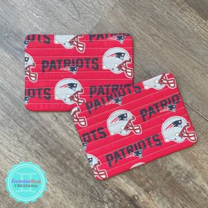 Quilted Sports Fabric Mug Rug