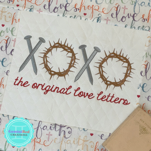 XOXO Original Love Letters Pillow Cover