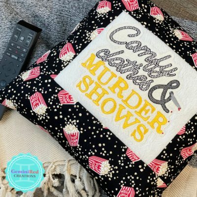 Comfy Clothes & Murder Shows Pillow Cover {Ready to Ship}